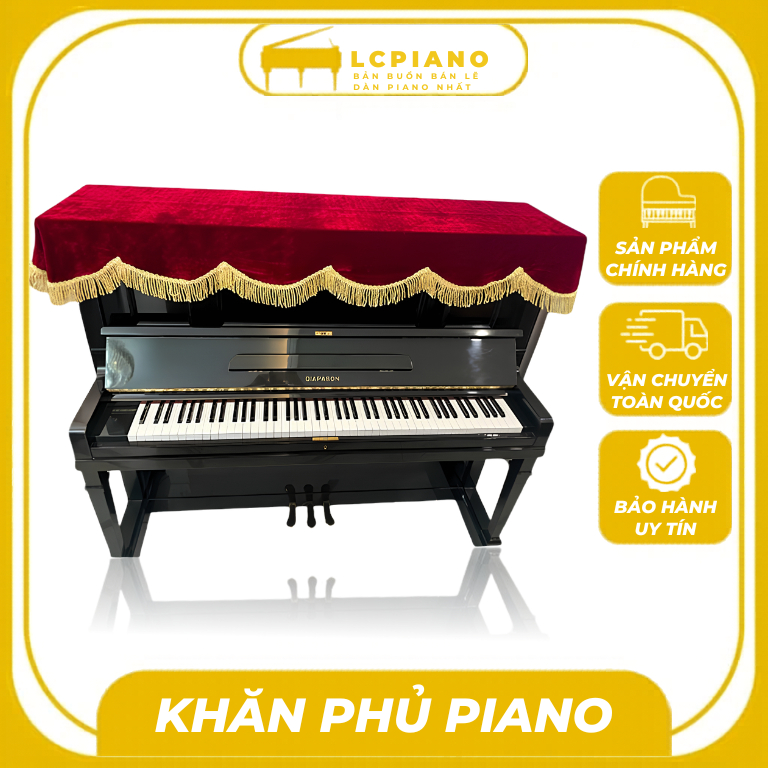 Khăn Phủ Piano Chất Vải Nhung Cho Piano Cơ Piano Điện