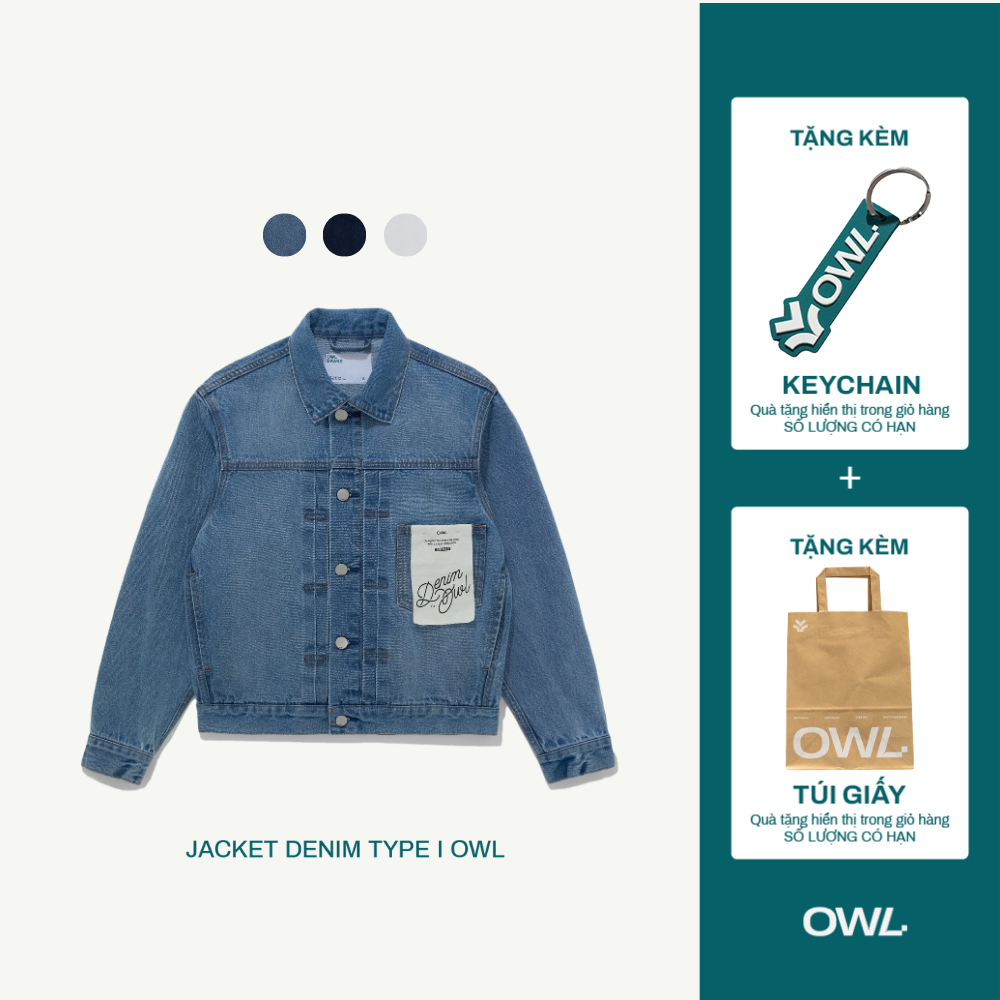Áo khoác Denim Type I Owl Brand