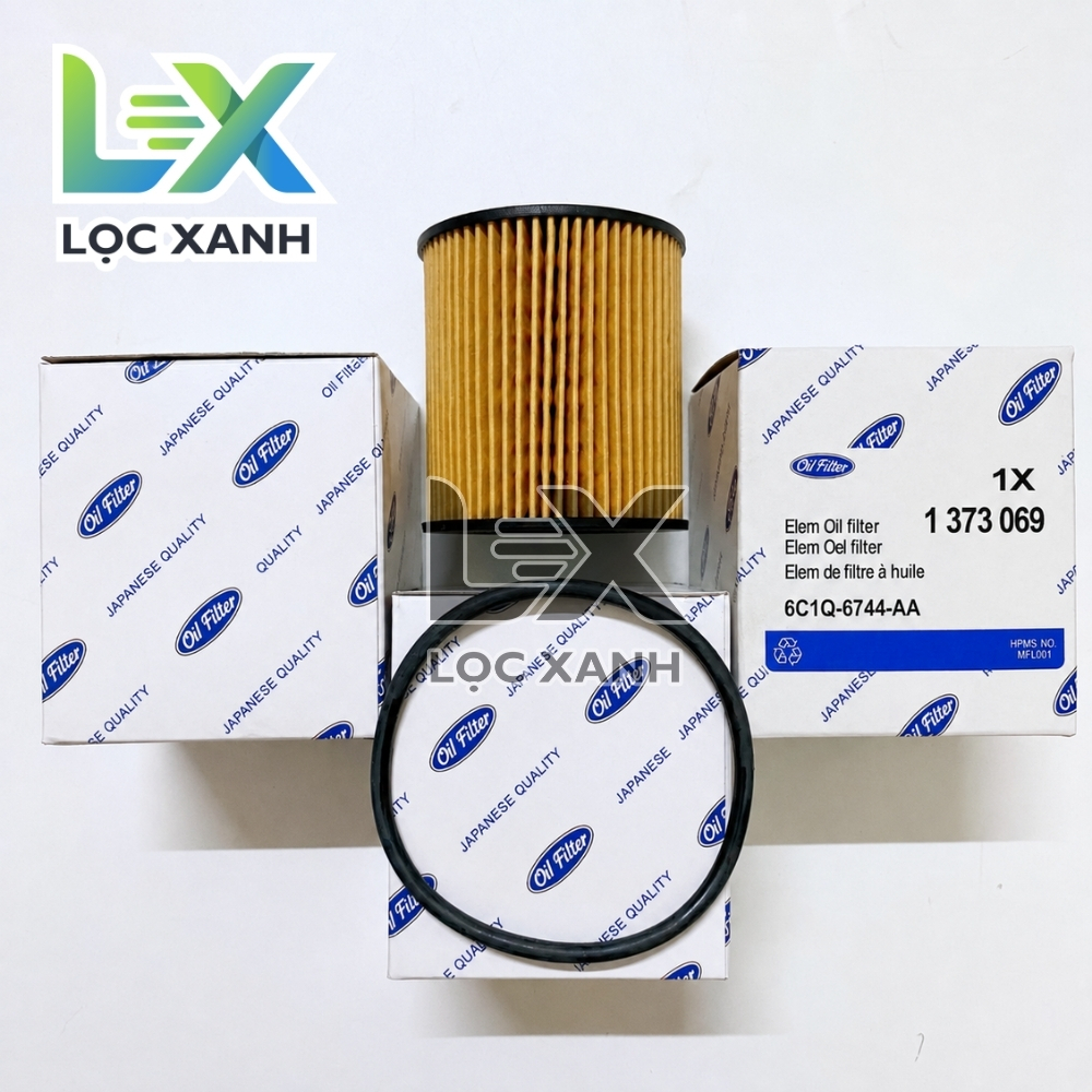 Lọc nhớt (lọc dầu) động cơ xe Transit (2008-2019) (Mã: 6C1Q6744AA /6C1Q6744BA /1373069) - Giấy Vàng