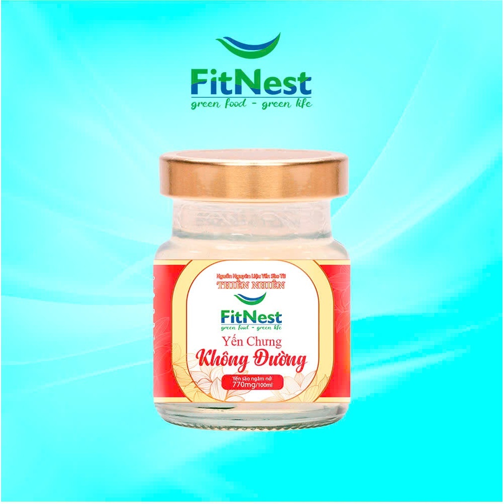 Nước Yến Sào Cao Cấp Không Đường FitNest (Hộp 6 hũ x 70ml)
