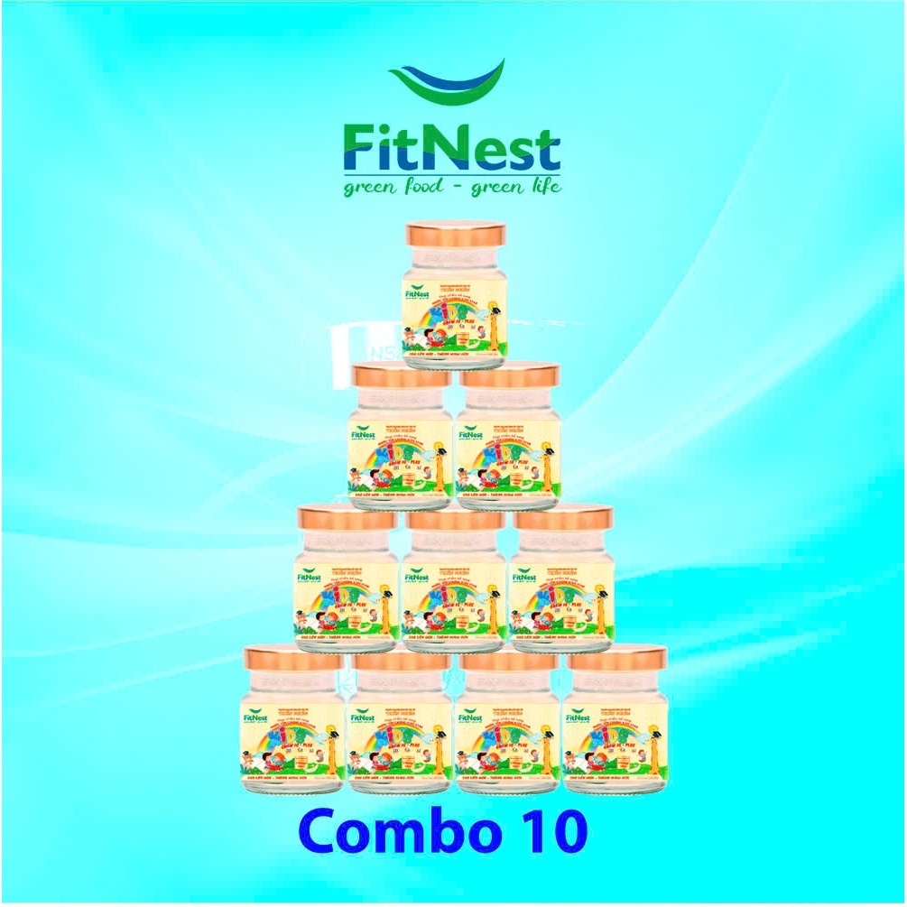 Combo 10 Hũ Nước Yến Chưng For Kids Grow IQ- Plus Fitnest (Hũ/70ml)