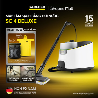 Máy làm sạch bằng hơi nước SC 4 Deluxe Easyfix - Công suất 2200W - Bảo hành chính hãng 12-15 tháng