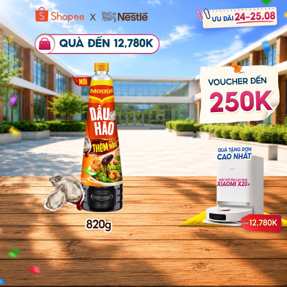 Dầu Hào Nestlé MAGGI® công thức cải tiến  chai 820g -  Thêm chiết xuất hàu, Thêm óng ánh - đậm đà