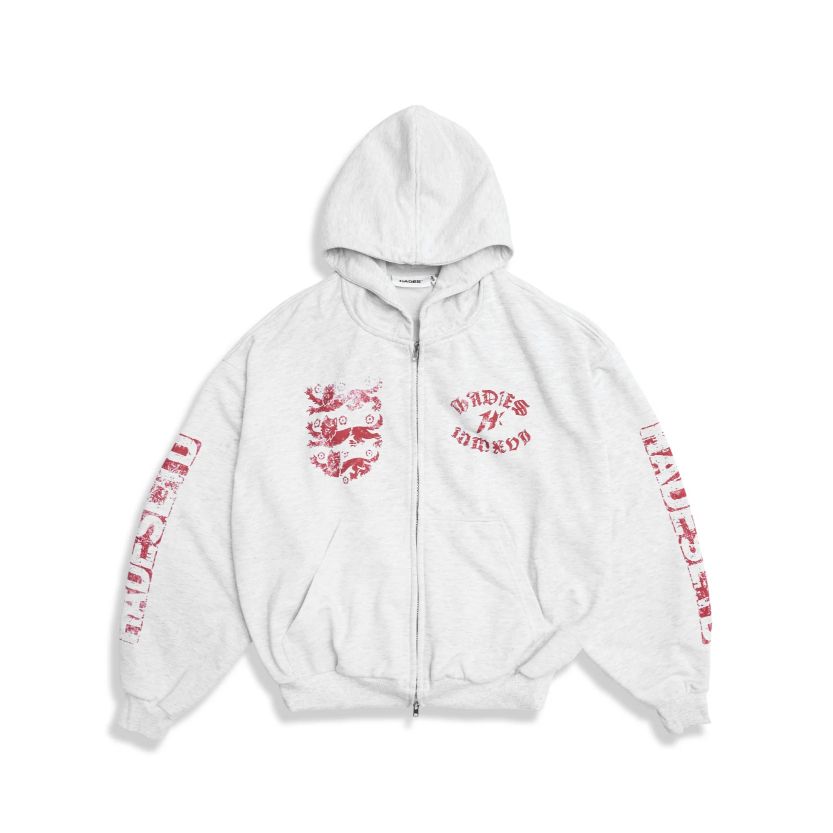 ÁO KHOÁC HADES DIVINE GAZE ZIP HOODIE Trắng Đỏ