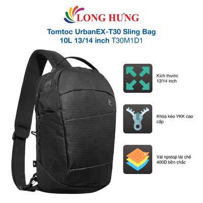 Túi đeo chéo Tomtoc UrbanEX-T30 Sling Bag 10L 13/14 inch T30M1D1 - Hàng chính hãng