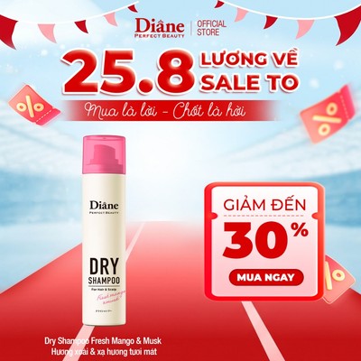 Dầu Gội Khô Tóc Tơi Phồng Mềm Mại Không Bết Dính Diane Perfect Beauty Dry Shampoo Fresh Mango & Musk