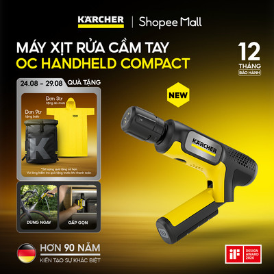 [MỚI 2026] Máy xịt rửa cầm tay gấp gọn Karcher OC Handheld - Động cơ không chổi than - Pin Lithium-ion cao cấp