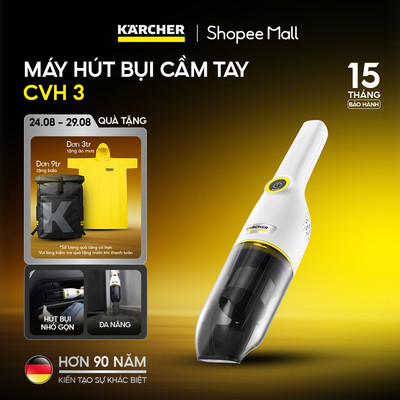 [MỚI 2026] Máy hút bụi cầm tay không dây CVH 3  - Thời gian sử dụng đến 20 phút - Bảo hành chính hãng đến 15 tháng