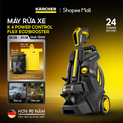 [PHIÊN BẢN GIỚI HẠN] Máy phun rửa áp lực cao Karcher K 4 Power Control Flex eco!Booster - Bảo hành 2 năm