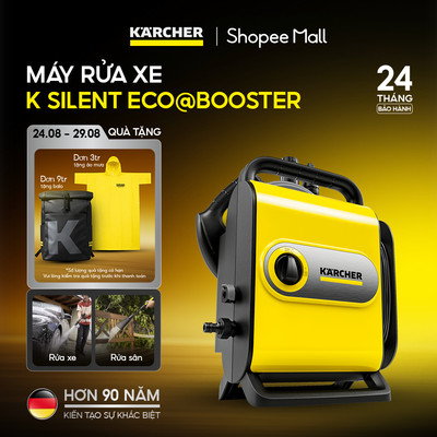 Máy phun rửa áp lực cao Karcher K Silent - Công nghệ giảm tiếng ồn - Công suất 1800W - Bảo hành chính hãng 2 năm