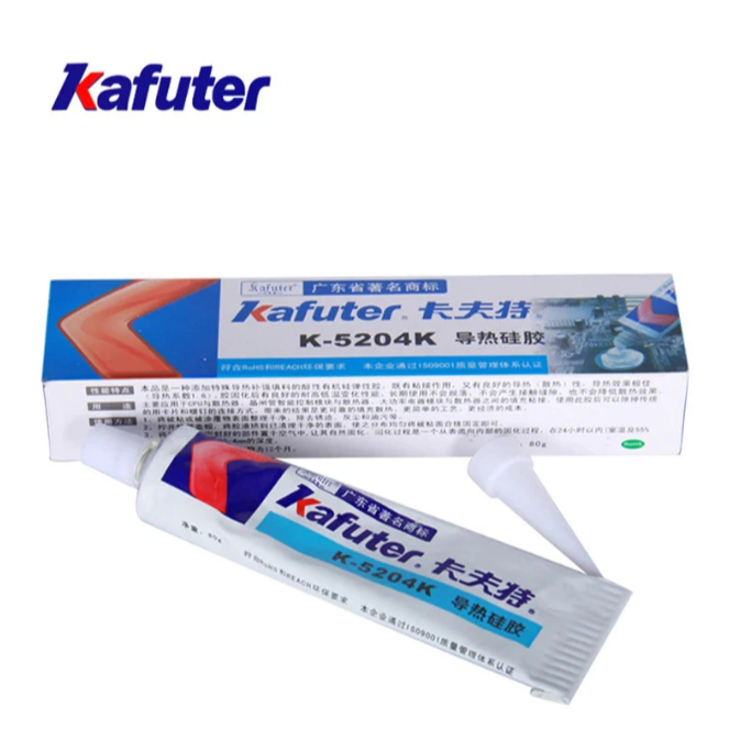Kafuter 80g K-5204K LED Dẫn Nhiệt Silicon CPU Dẫn Nhiệt Silicon Dính Mỡ Dán Keo Cao Su