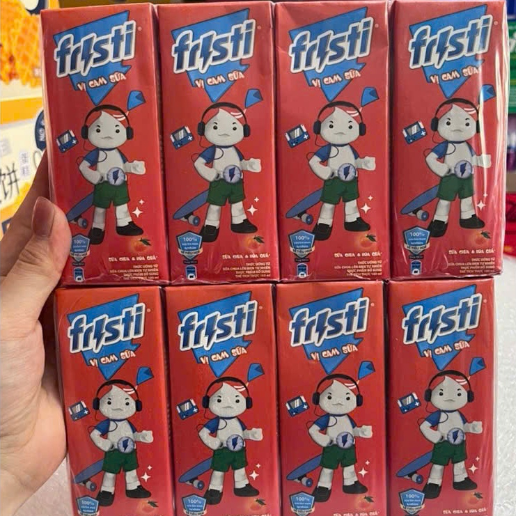 COMBO 2 lốc 180ml sữa chua lên men FRISTI hương cam.