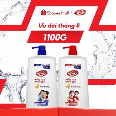 Sữa Tắm Lifebuoy Bảo Vệ Khỏi Vi Khuẩn Gây Bệnh Với Ion Bạc+ Hỗ Trợ Đề Kháng Da Tự Nhiên 1100G