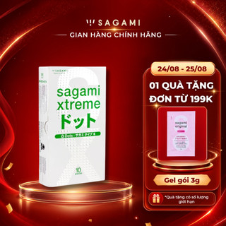Bao cao su gai sagami white box - hộp 10 bao