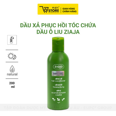 Dầu xả phục hồi tóc hư tổn Ziaja Olive Oil Hair Conditioner 200ml - Dưỡng tóc mềm mại, bóng mượt