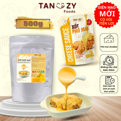 Xốt Phô Mai Tanzy Foods 500g chấm gà rán đồ chiên , mì trộn , hải sản , đồ nướng , BBQ