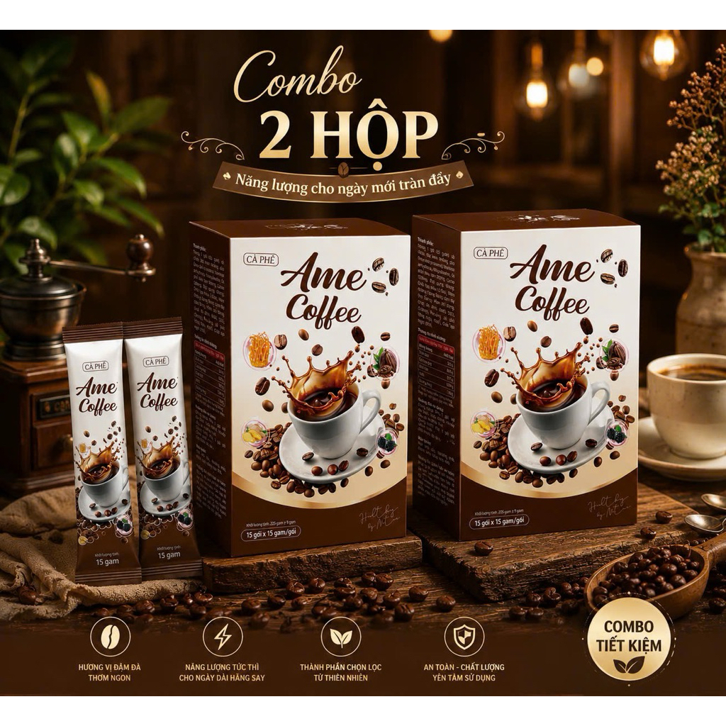 [Deal Mới] Combo 2 Hộp Cà Phê Enzim Amee Phiên Bản Mới