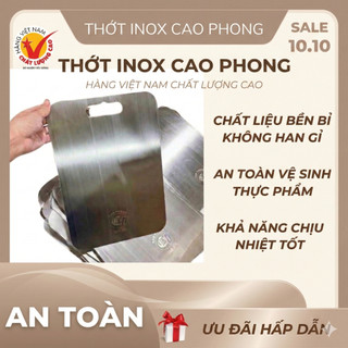 Thớt inox cao phong cường lực kháng khuẩn, thớt inox 304 cao cấp chống ẩm mốc, dễ vệ sinh, rã đông nhanh