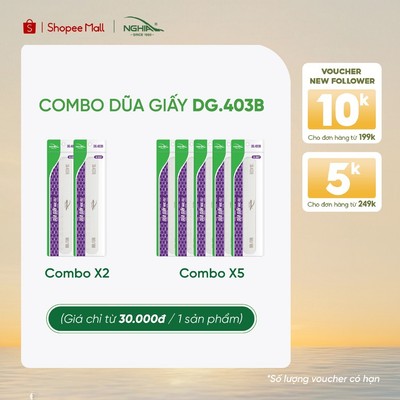 [COMBO] Dũa Giấy Vỉ Nhựa Cao Cấp Kềm Nghĩa DG.403B Trắng (6 chiếc/vỉ)