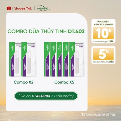 [COMBO] Dũa Thủy Tinh Cao Cấp Kềm Nghĩa DT.402
