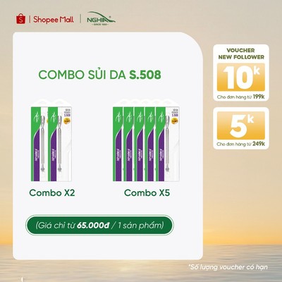 [COMBO] Sủi Da 2 Đầu Thép Không Gỉ Kềm Nghĩa S.508