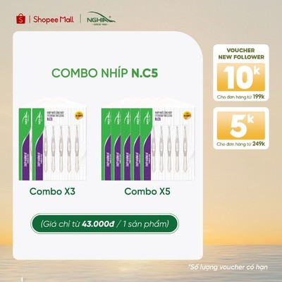 [COMBO] Vỉ 5 Cây Nhíp Nhổ Lông Mày Đầu Xéo Inox Kềm Nghĩa N.C5