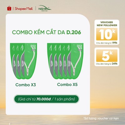 [COMBO] Kềm Cắt Da Không Chống Thép Chuyên Dụng Kềm Nghĩa D.206