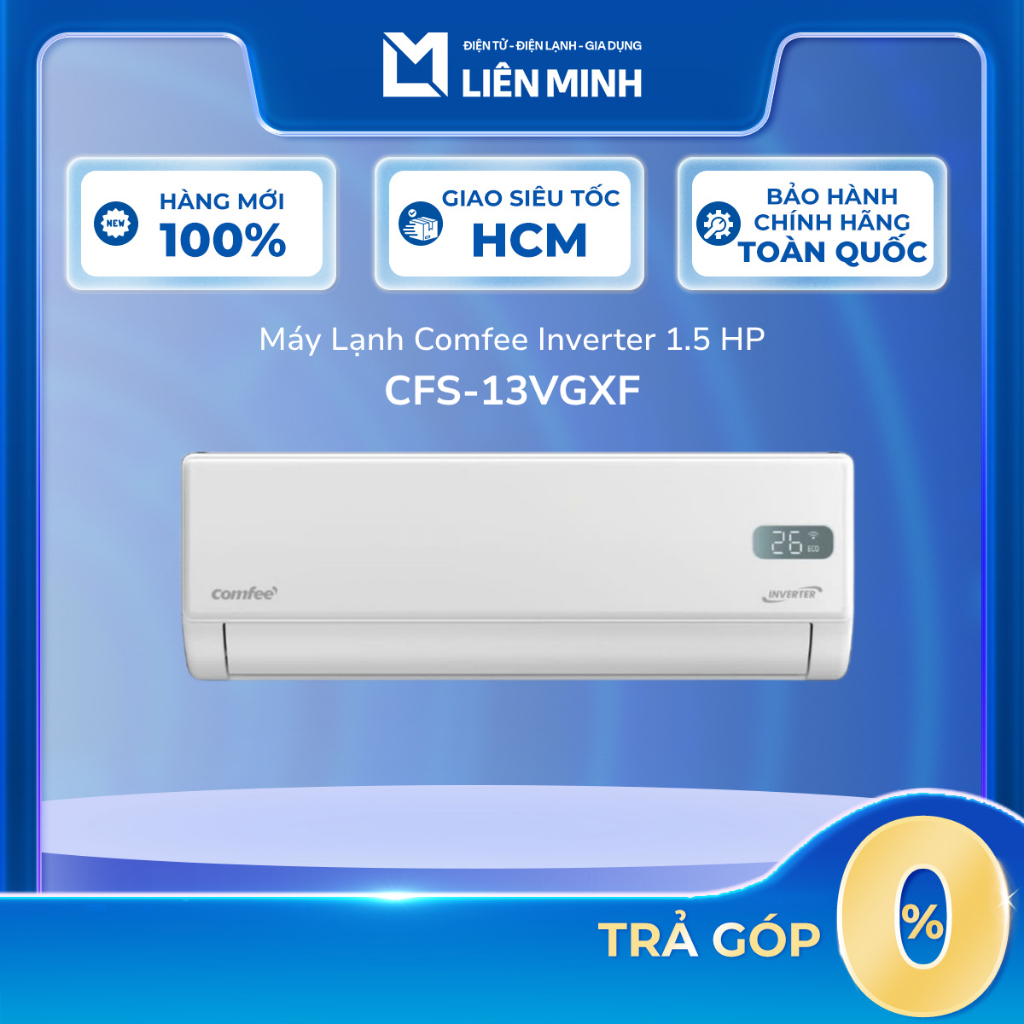 CFS-13VGXF | CFS-28VAF-V -Máy Lạnh / Điều Hòa Comfee Inverter 1.5 HP CFS-13VGX [Giao Toàn Quốc]