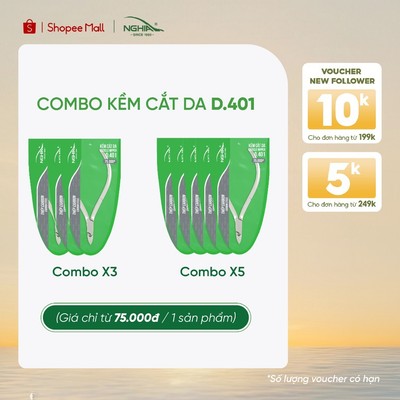 [COMBO] Kềm Cắt Da Thép Chuyên Dụng Mạ Mờ Không Bám Vân Tay Kềm Nghĩa D.401