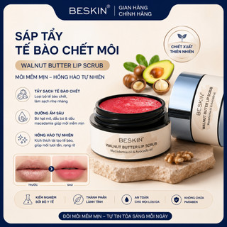 SÁP TẨY TẾ BÀO CHẾT CHO MÔI BESKIN "WALNUT BUTTER LIP SCRUB" - Trọng Lượng: 9g - Thương Hiệu: Beskin