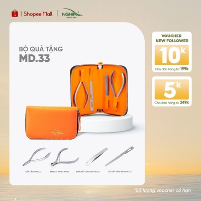 Bộ Chăm Sóc Cá Nhân 4 Sản Phẩm Thép Không Gỉ Cao Cấp Kềm Nghĩa MD.33