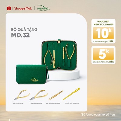 Bộ Chăm Sóc Cá Nhân 4 Sản Phẩm Mạ Vàng Cao Cấp KỀM NGHĨA MD.32