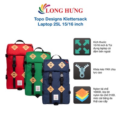 Ba lô Topo Designs Klettersack Laptop 25L 15/16 inch - Hàng chính hãng