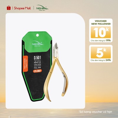 Kềm Cắt Da 2 Chống Thép Chuyên Dụng Mạ Vàng Kềm Nghĩa D.501