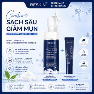 COMBO: SỮA RỬA MẶT TẠO BỌT + KEM CHẤM MỤN - Thương Hiệu: BESKIN