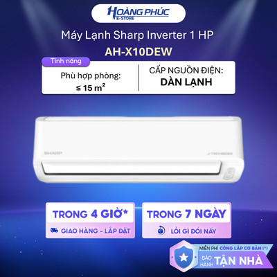 Máy Lạnh Sharp Inverter 1 HP AH-X10DEW || 1.5 HP AH-X13DEW || 2 HP AH-X18DEW  {Ship HCM 0Đ}