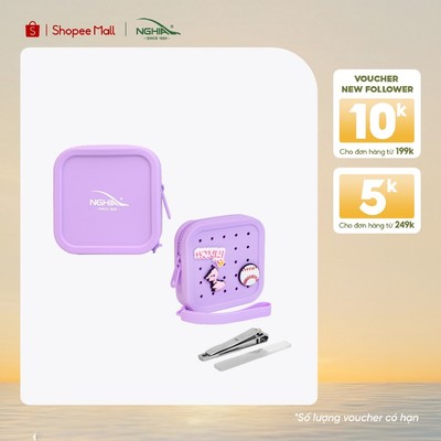 Túi Đựng Dụng Cụ Nail Cá Nhân Hình Vuông Kềm Nghĩa NailPop HD.02