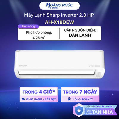 AH-X18DEW - Máy Lạnh Sharp Inverter 2 HP AH-X18DEW  {TOÀN QUỐC}