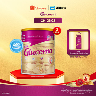 Combo 2 Lon Sữa bột Glucerna Hương Lúa Mạch 800g dành cho người bị tiểu đường