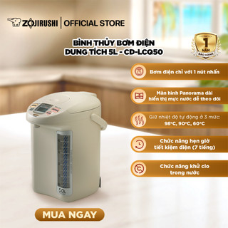 Bình Thuỷ Điện Zojirushi CD-LCQ50 - Chế Độ Giữ Nhiệt Thông Minh, Bơm Điện Tử Tiện Lợi, Khử Clo Và Tiết Kiệm Điện