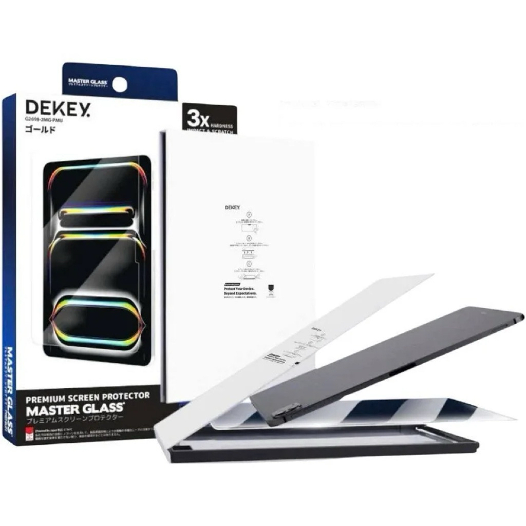 (Dekey có khung trợ dán) Miếng dán kính cường lực iPak nhiều dòng máy - DEKEY Premium with applicato