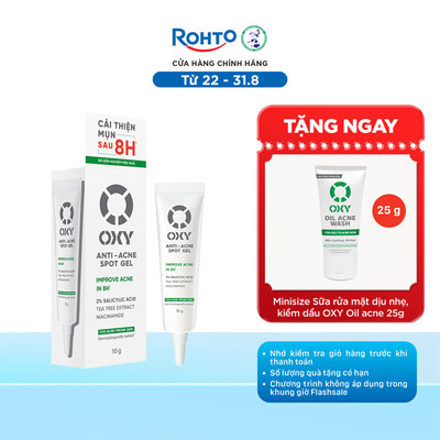 Gel chấm mụn, mờ thâm Oxy Anti-Acne Spot Gel 10g