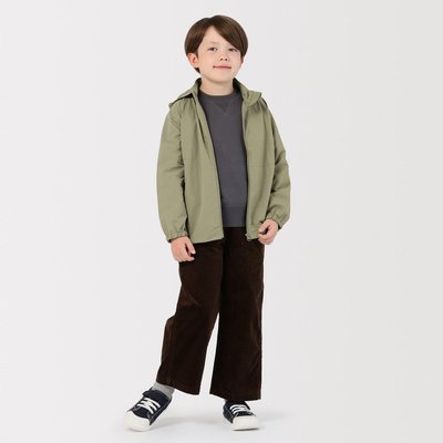 [26AW] MUJI Áo Khoác Có Mũ Vải Trượt Nước, Chống UV-Trẻ Em