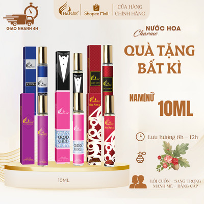 [QUÀ TẶNG KO BÁN] NƯỚC HOA CHÍNH HÃNG 10ML NAM NỮ – QUYẾN RŨ, THANH LỊCH, SANG TRỌNG, THƠM LÂU
