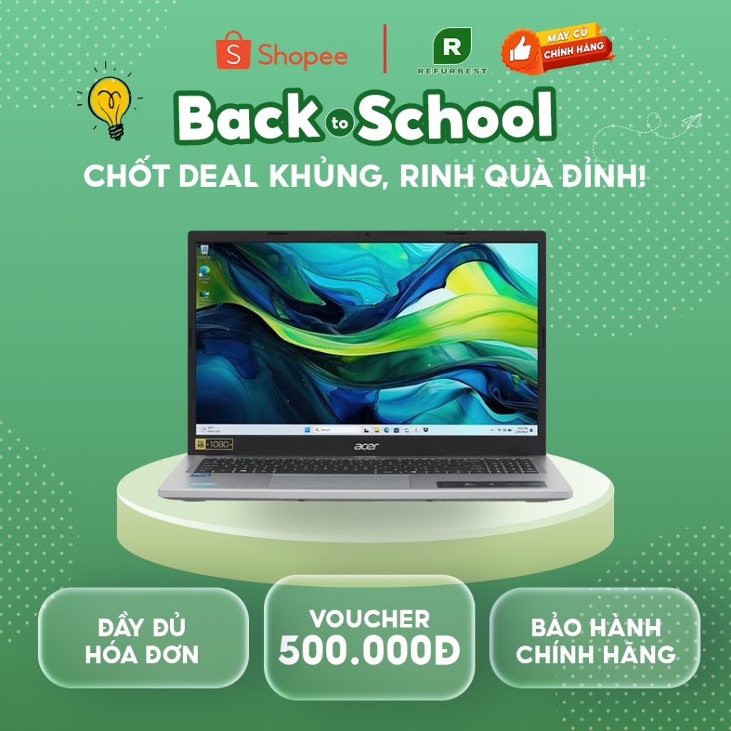 [Máy cũ][Trả bảo hành] Acer Aspire Lite 16 G2 AL16 52P 572A i5 1334U/16GB/512GB/16"F/Win11/(NX.J2SSV