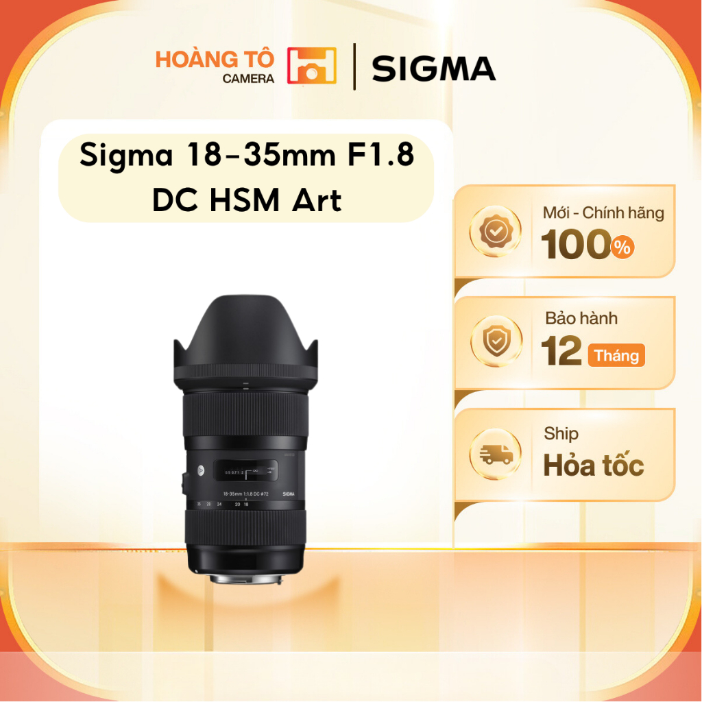 Ống kính Sigma 18-35mm F1.8 DC HSM Art For Nikon F (Trôi bảo hành) | Mới chính hãng