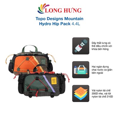 Túi đeo chéo Topo Designs Mountain Hydro Hip Pack 4.4L - Hàng chính hãng