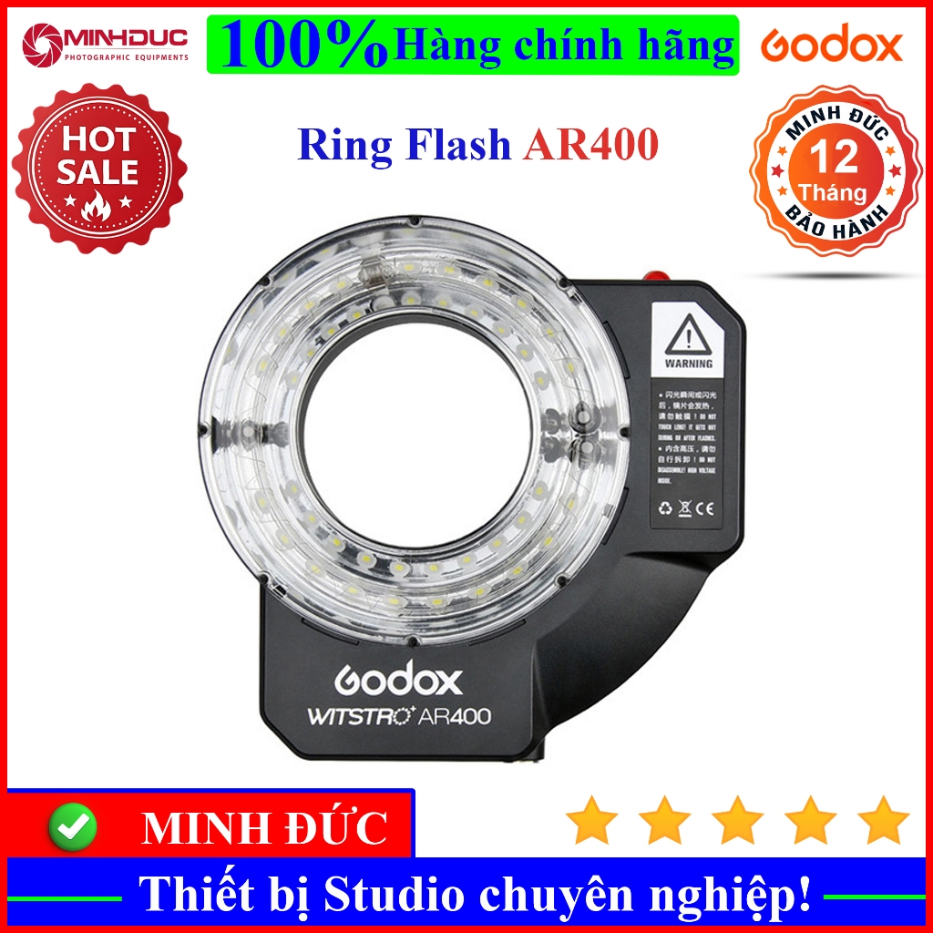 Đèn Flash Vòng Godox Witstro AR400 ( MINH ĐỨC )