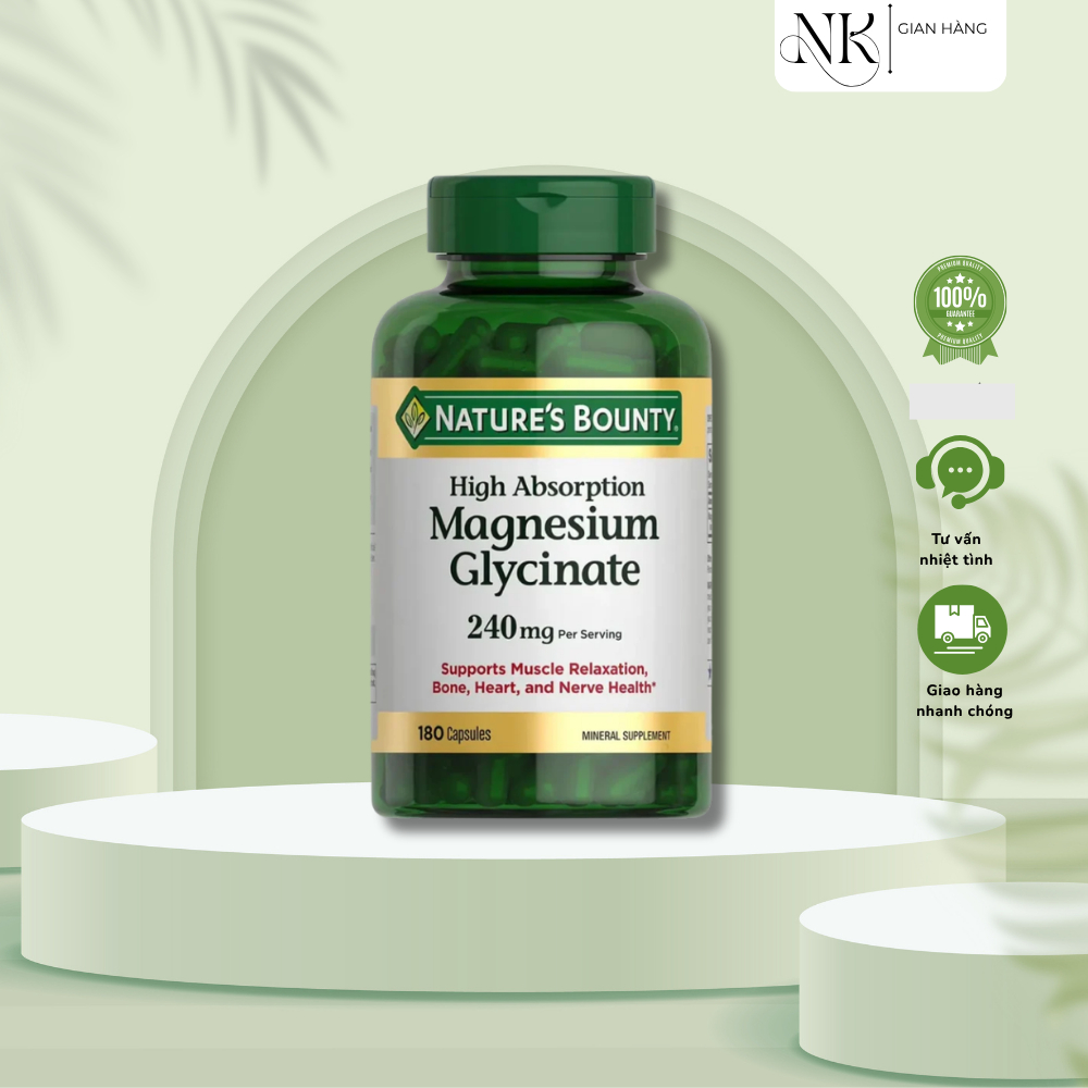 (HỎA TỐC) MAGNESIUM GLYCINATE NATURE'S BOUNTY