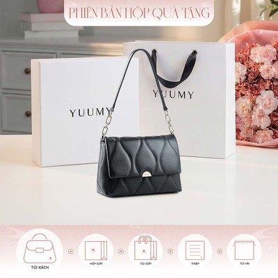 Bộ hộp quà YUUMY (Túi đeo vai nữ YUUMY YN353 + Hộp quà YHQ3T + Túi giấy YTG3T + Túi rút BVR3838 + Thiệp cảm ơn YBT1)